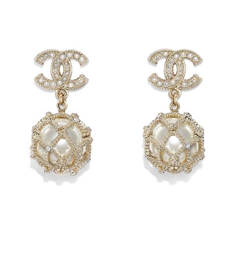 chanel runway earrings